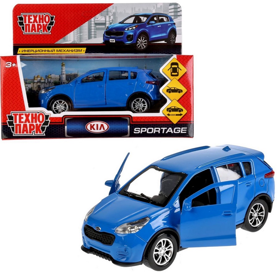 Машина Технопарк Kia Sportage (синий, металл, 12 см)