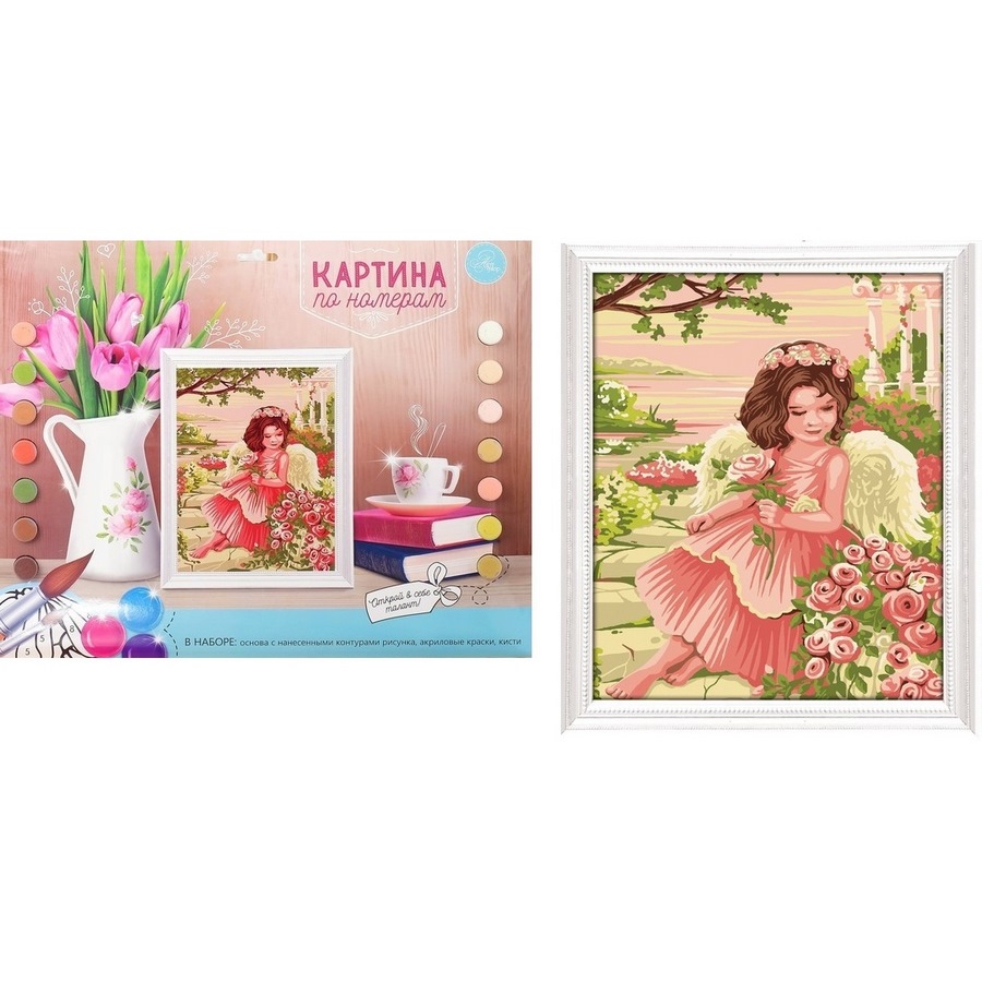Картина по номерам "Ангел" (30х40 см)