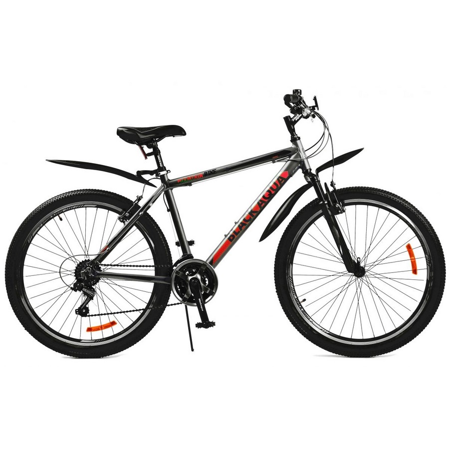 Велосипед black aqua cross 2651 v matt 26" 2018 черно-красный