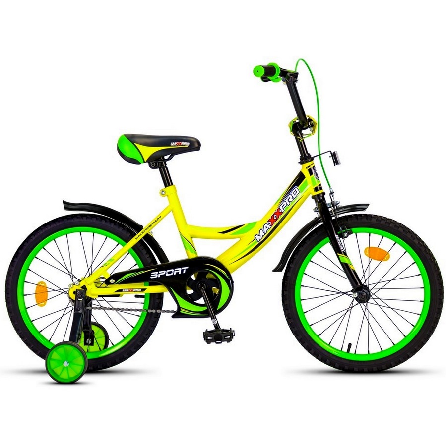 Велосипед 18" MaxxPro Sport-18-2 (желто-зеленый)