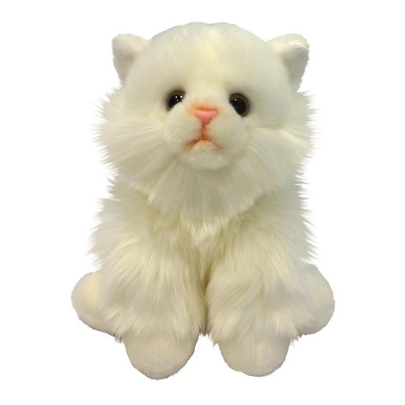 Мягкая игрушка "Котик" (сидячий, белый, 22 см)