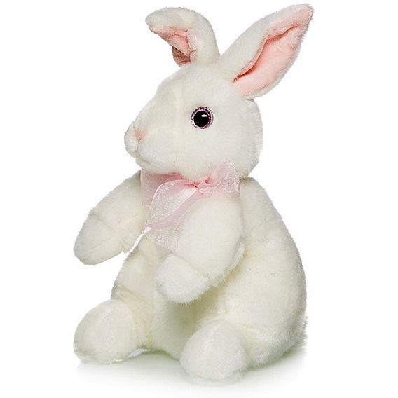 Мягкая игрушка "Кролик" (белый, 24 см)