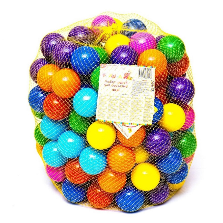 Шарики для сухого бассейна (разноцветные, 150 шт)