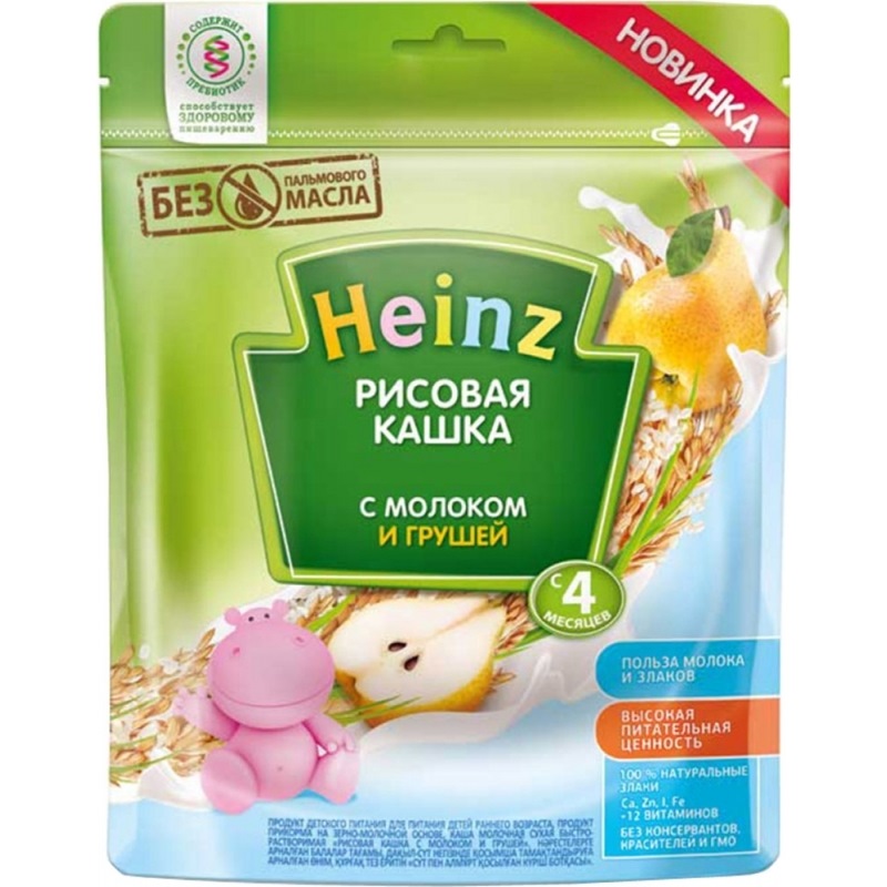 Каша молочная "Хайнц" рис-груша омега 3 (200 г.)