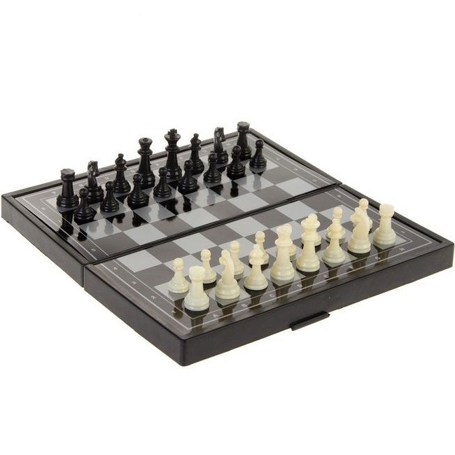 Настольная игра 3в1 "Зук" (нарды, шахматы, шашки, 19х19 см)