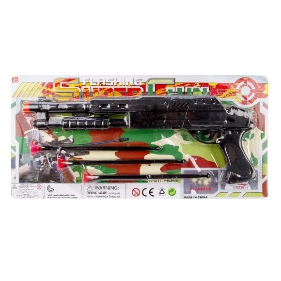 Дробовик "Хаки" (стрелы с присосками 3 шт.)