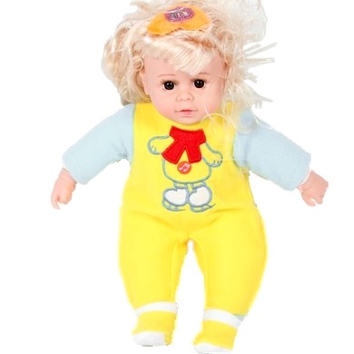 Кукла "Пупс девочка в комбинезоне" (20x35x9 см.)