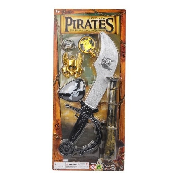 Игр.набор пираты, в комплекте 7 предметов, блистер