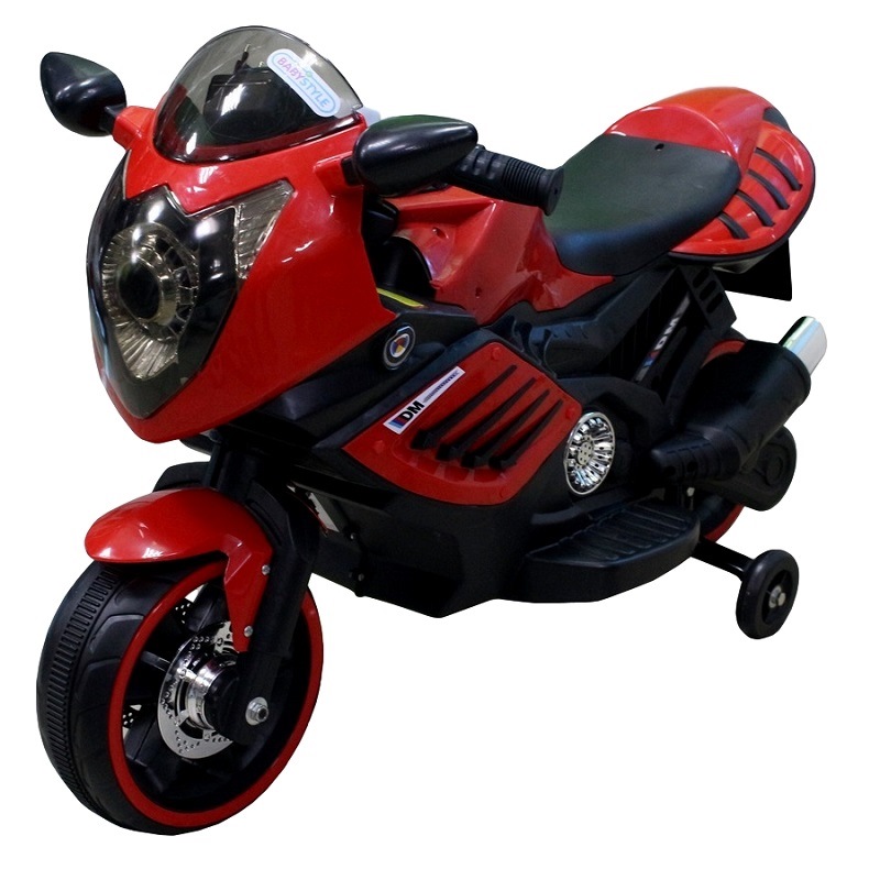 Мотоцикл на аккумуляторе 3167 (красный, светящиеся колеса)