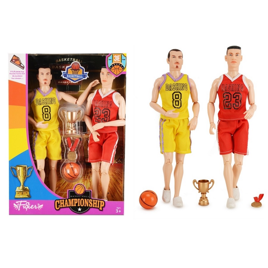 Кукла "Чемпионы по баскетболу" (2 шт, 28 см)