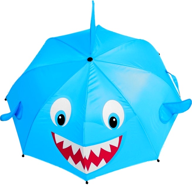 Зонт детский фигурный "акула"  3949349