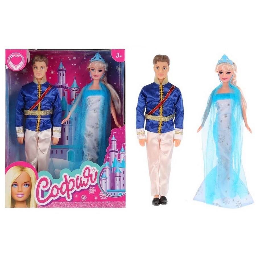 Набор кукол "София и Алекс" (снежная принцесса и принц, 29 см)