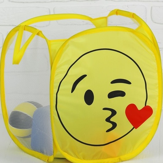 Корзина для игрушек "Смайл" (34х34 см)