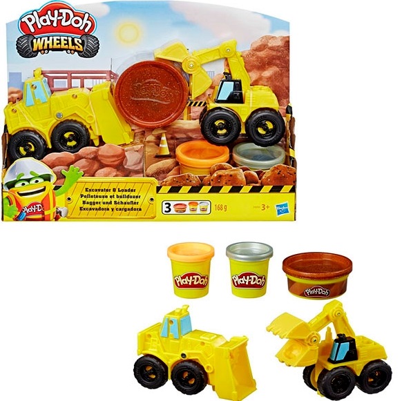 Игровой набор Play-Doh "Экскаватор и бульдозер"