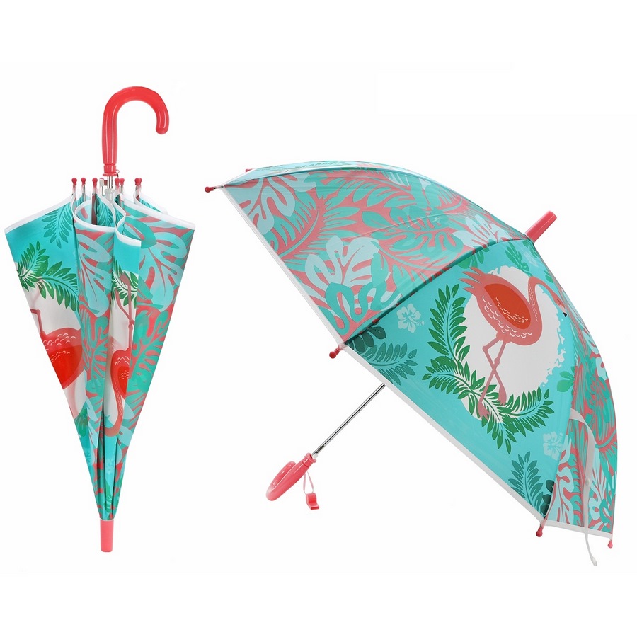 Зонт "Фламинго" (свисток, полуавтомат, 48 см)