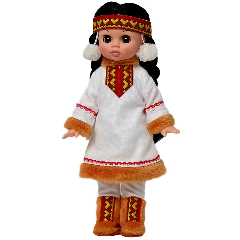 Кукла Эля в костюме народов севера (Весна, 30 см)