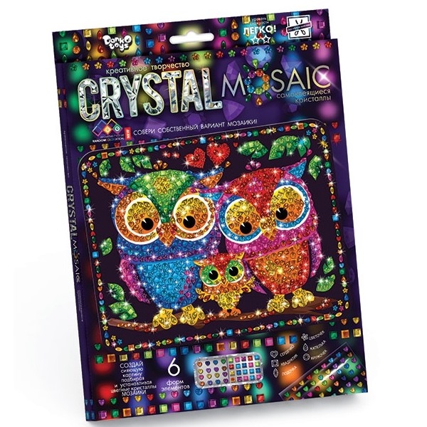 Набор креативного творчества Crystal Mosaic "Совы"