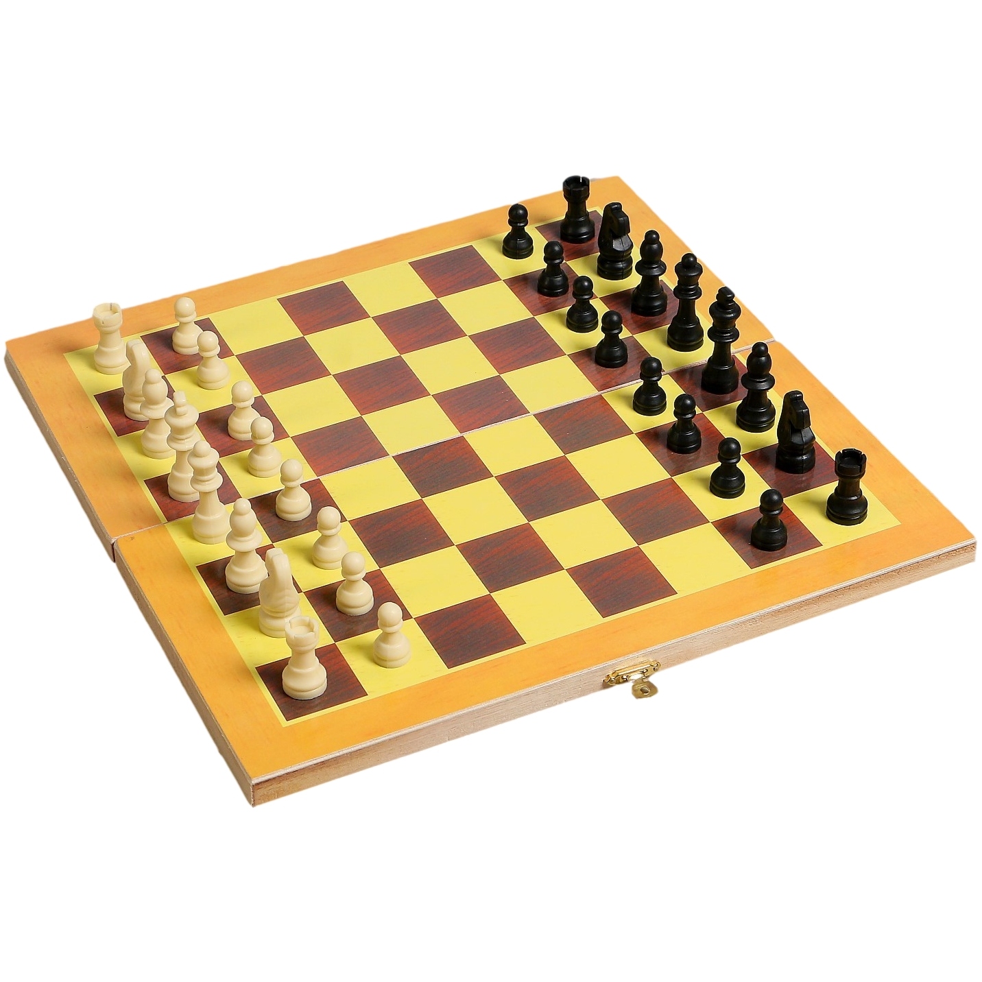 Настольная игра "Шахматы" (фигуры пластик, 34х34 см)
