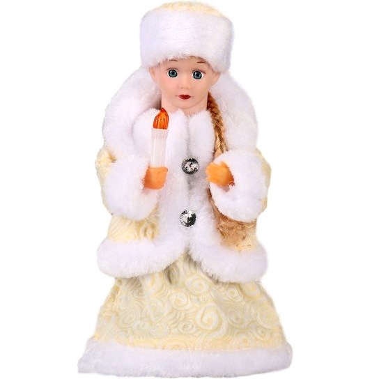 Кукла "Снегурочка со свечой" (белая, 30 см)