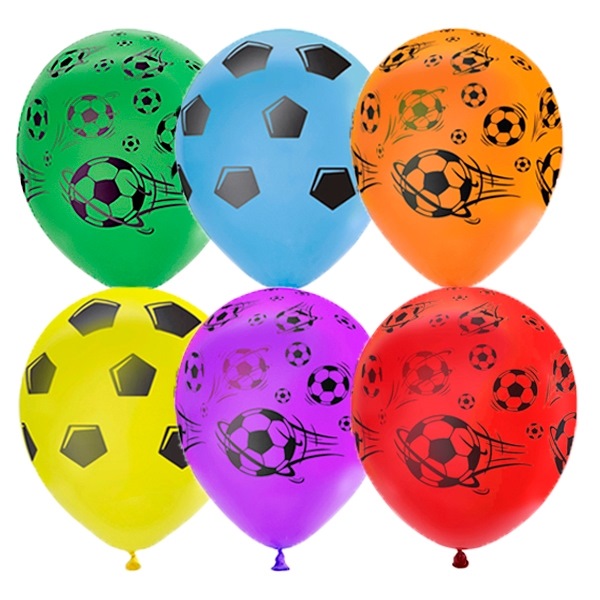 Воздушные шары "Футбол" 12" (30 см, 25 шт.)