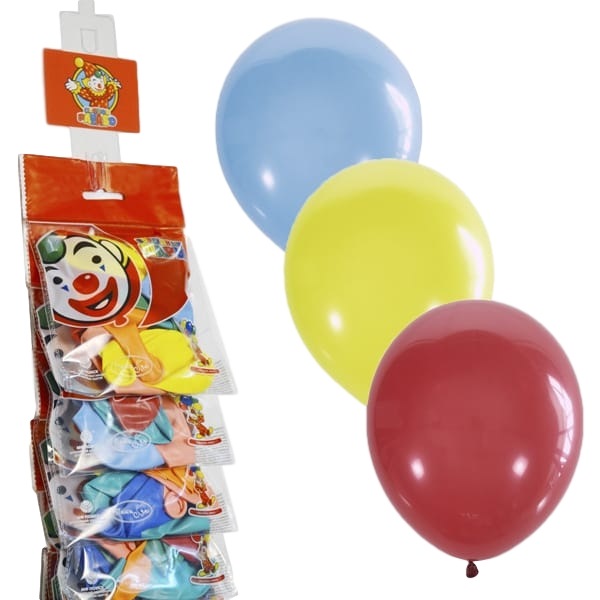 Воздушные шары "Разноцветные" 11" (28 см, 10 шт.)