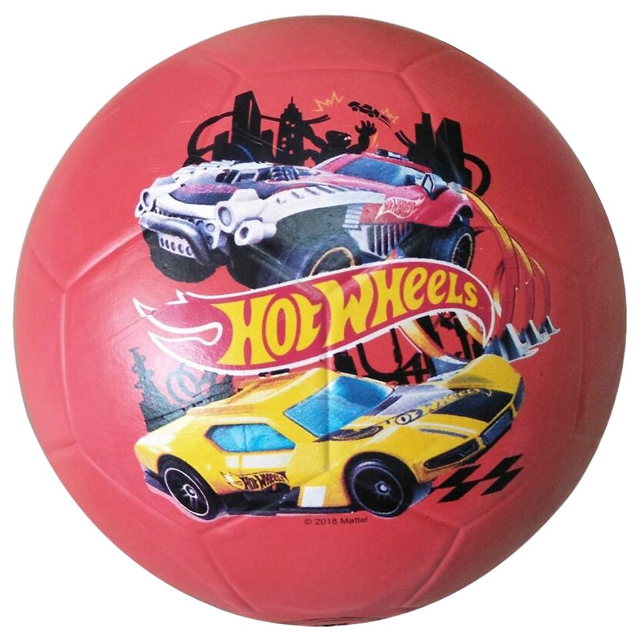 Hot wheels. мяч футбольный, резина, 22 см, безкамерн. в кор.50шт