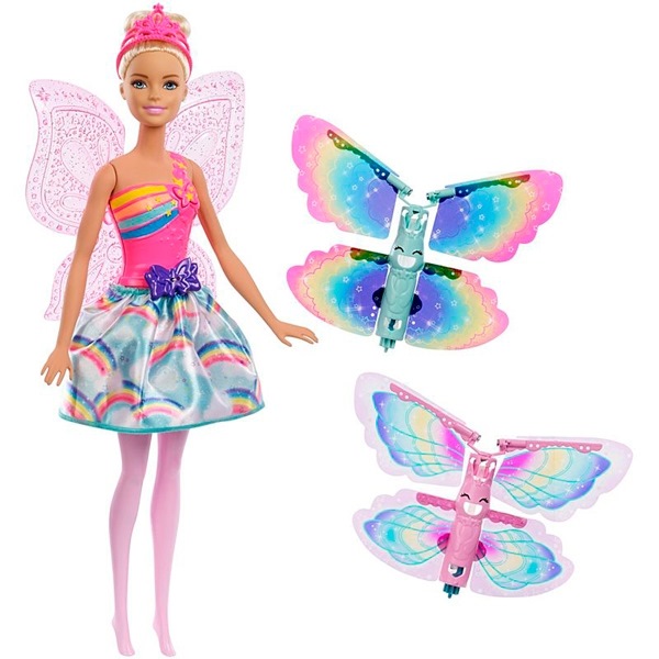 Игрушка barbie фея с летающими крыльями в асс.frb08
