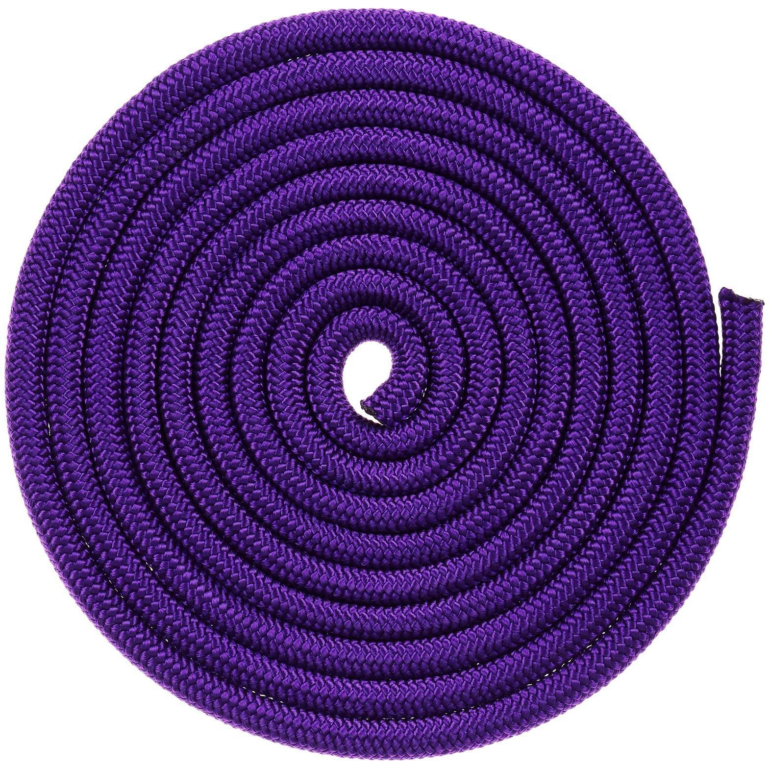 Скакалка гимнастическая (веревка, фиолетовый, 2.5 м)