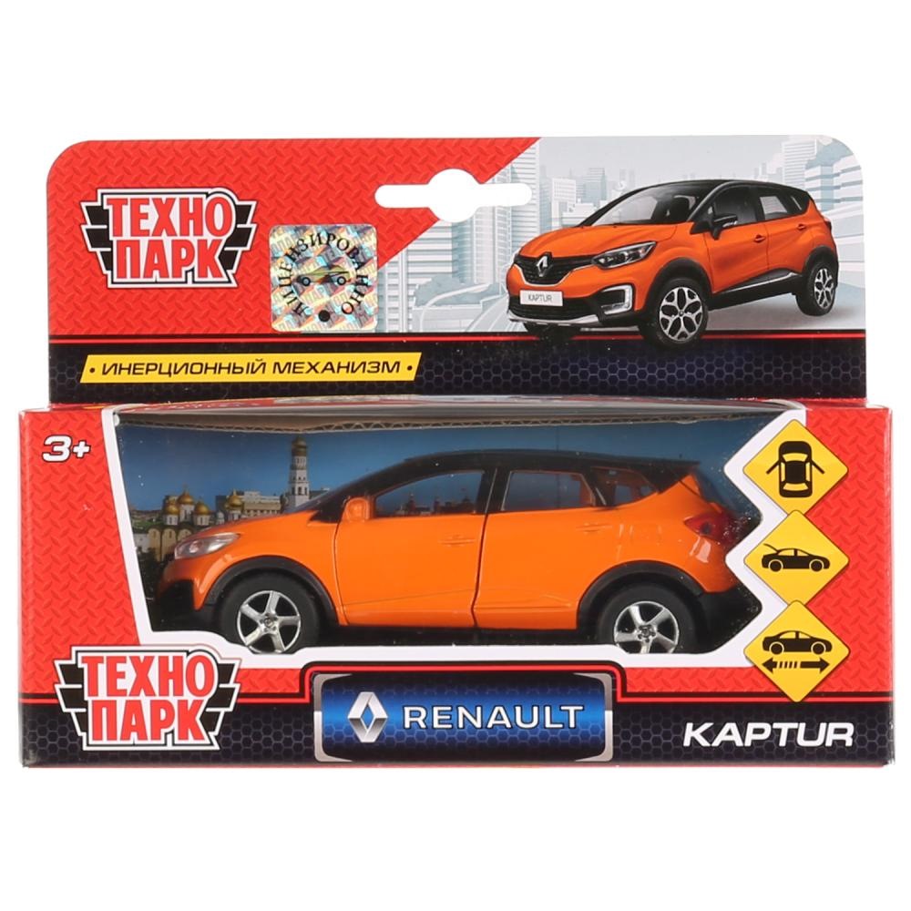 Машина Технопарк Renault Kaptur (металл, оранжево-черный, 12 см)