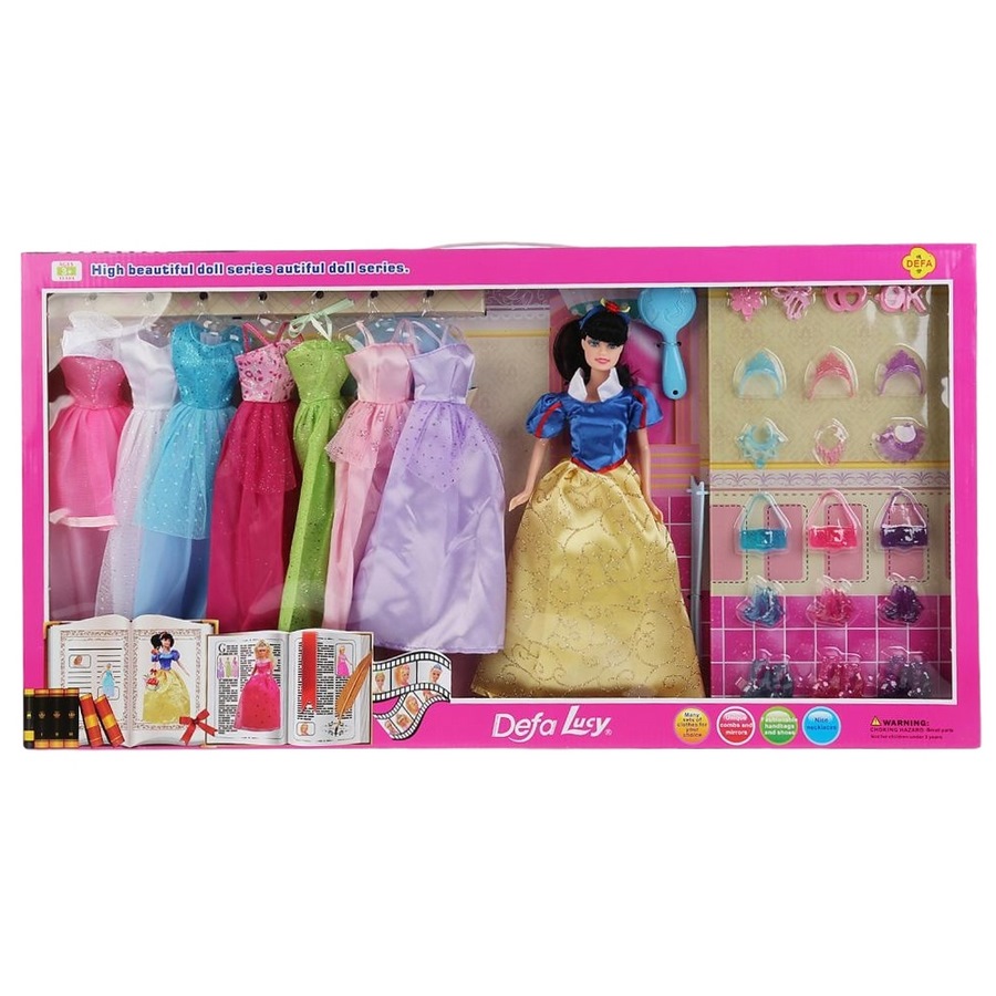 Кукла Дефа Люси "Принцесса" (c набором одежды, сумок, обуви, 29 см)