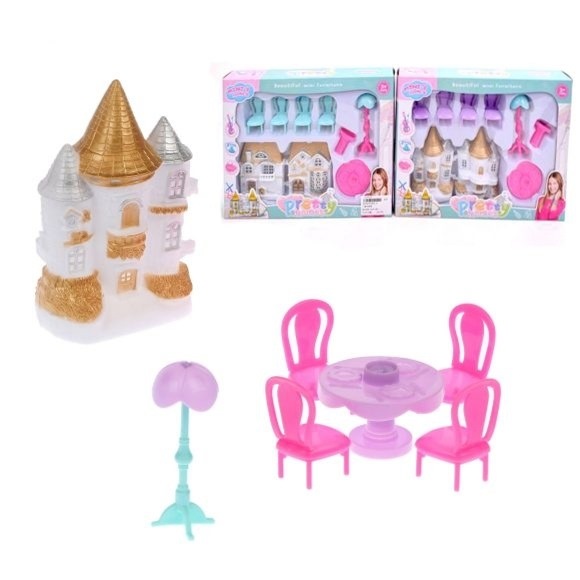 Кукольный домик "Замок" (8 предметов) 830-4