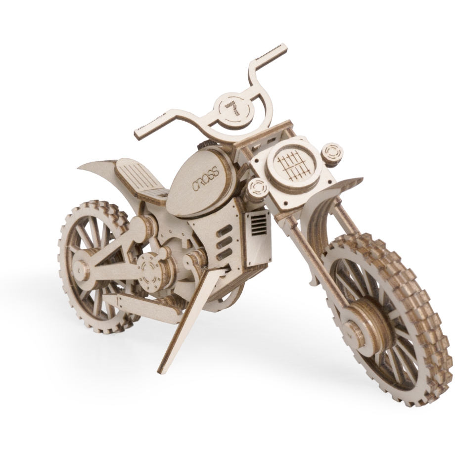 Сборная модель Lemmo Мотоцикл Кросс (75 дет, дерево)