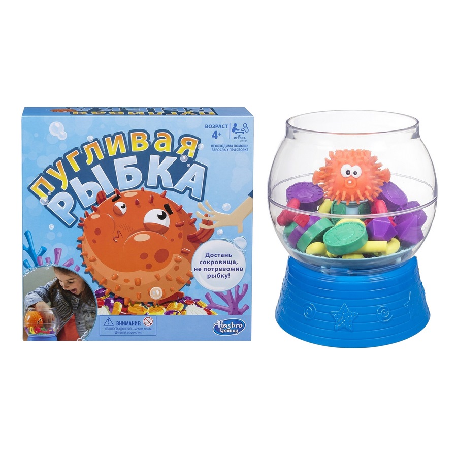 Игра настольная hasbro games пугливая рыбкаe3255