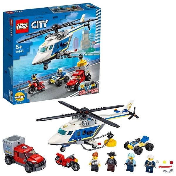 Конструктор Лего City Police "Погоня на полицейском вертолёте" 60243
