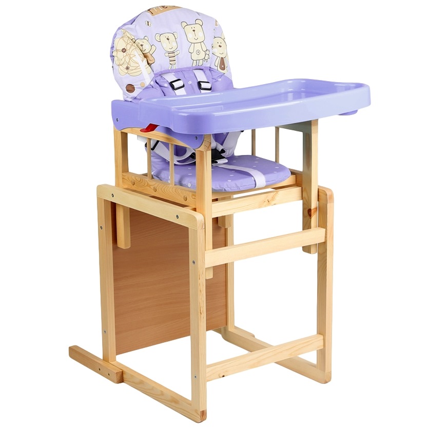 Стол-стул для кормления "Мишутка" NEW (фиолетовый арт.140307) 1403