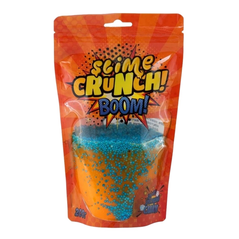 Слайм Crunch- slime BOOM (с ароматом апельсина, 200 г.)