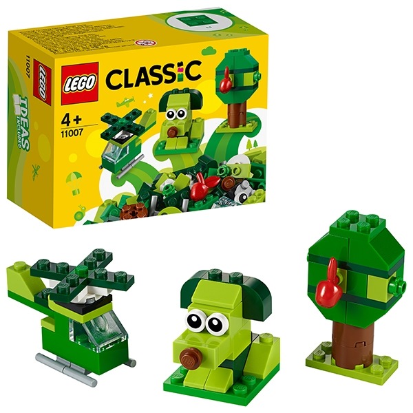 Конструктор Лего Classic зелёный "Набор для конструирования" 11007