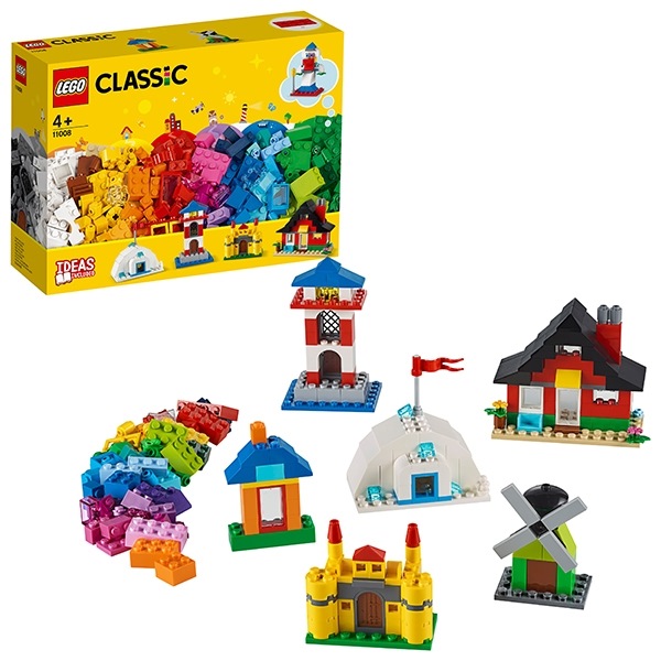Конструктор Лего Classic "Кубики и домики" 11008