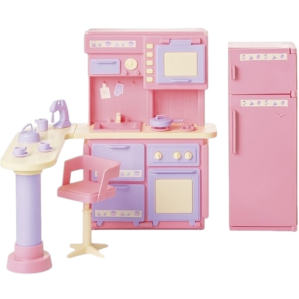 Кухня для кукол "Маленькая принцесса" (розовая) С-1436