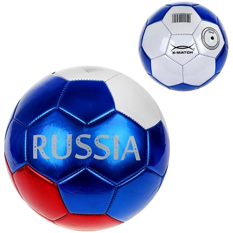 Мяч футбольный X-Match (1 слой pvc, металлик)