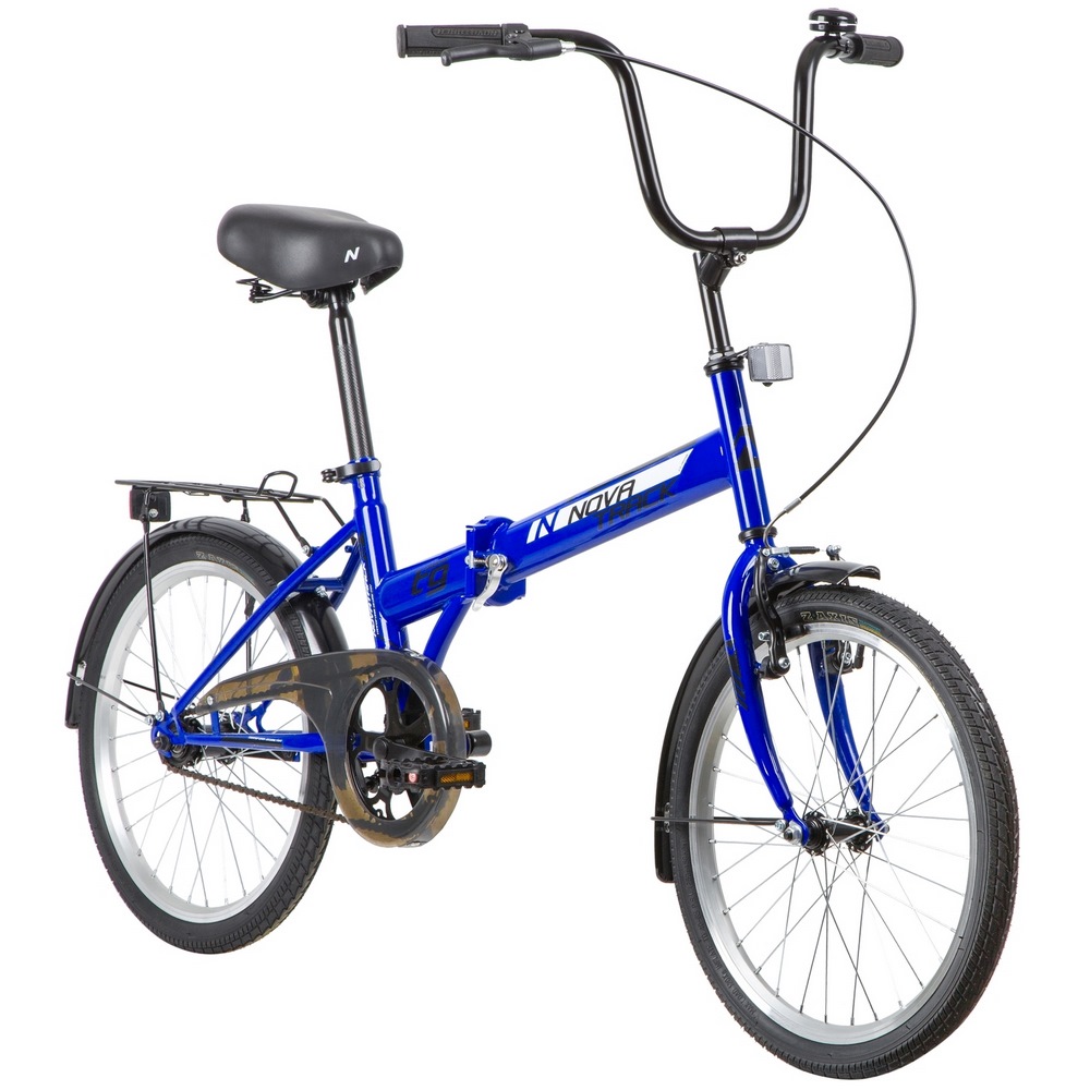 Велосипед 20" Novatrack ( синий, складной)