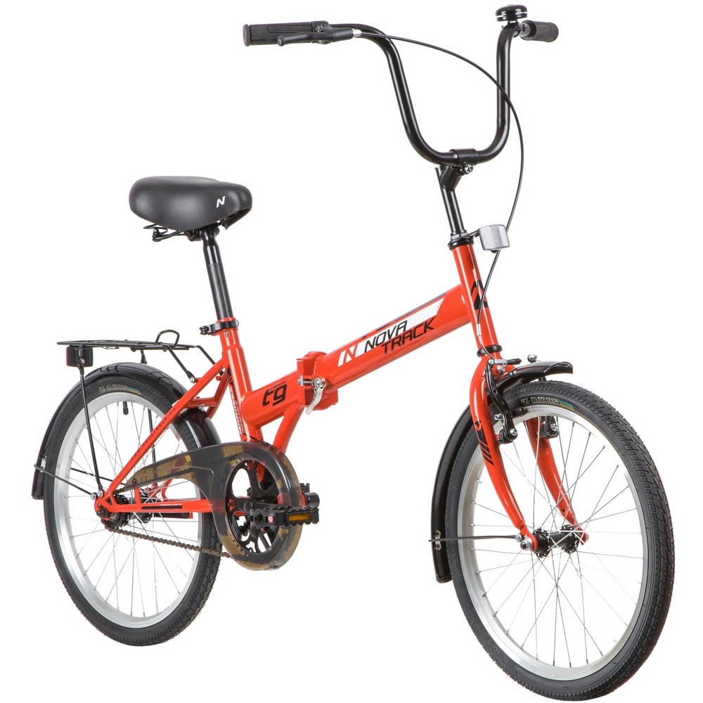 Велосипед 20" Novatrack (красный, складной)