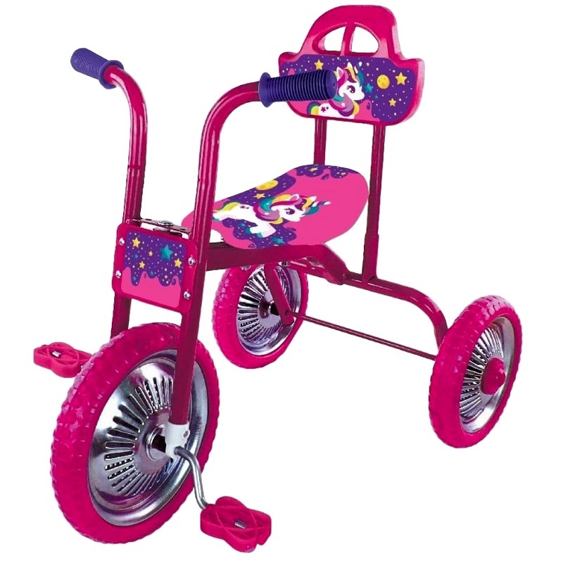 Велосипед трехколесный Moby Kids "Лунатики" (розовый)