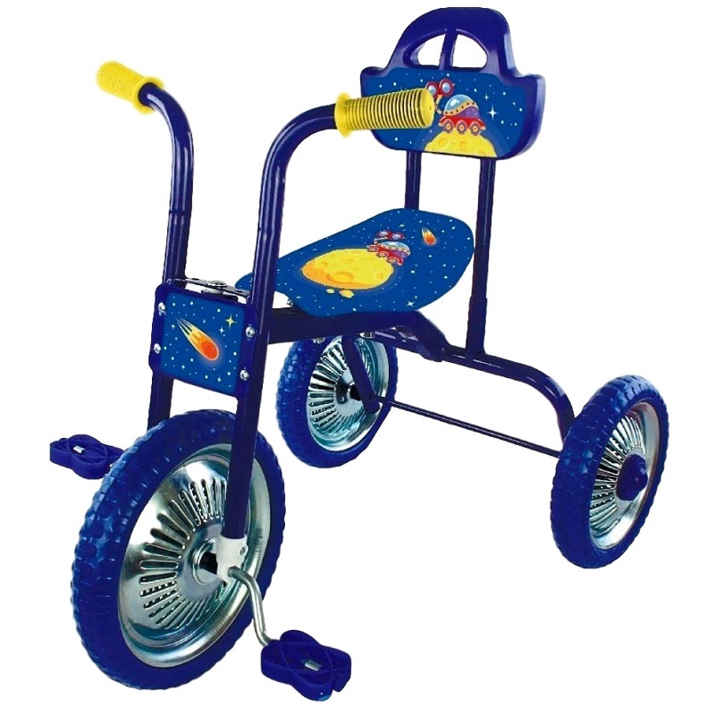 Велосипед трехколесный Moby Kids "Лунатики" (синий)