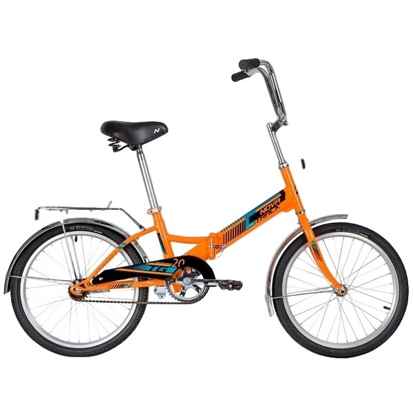 Велосипед 20" Novatrack (оранжевый, складной)