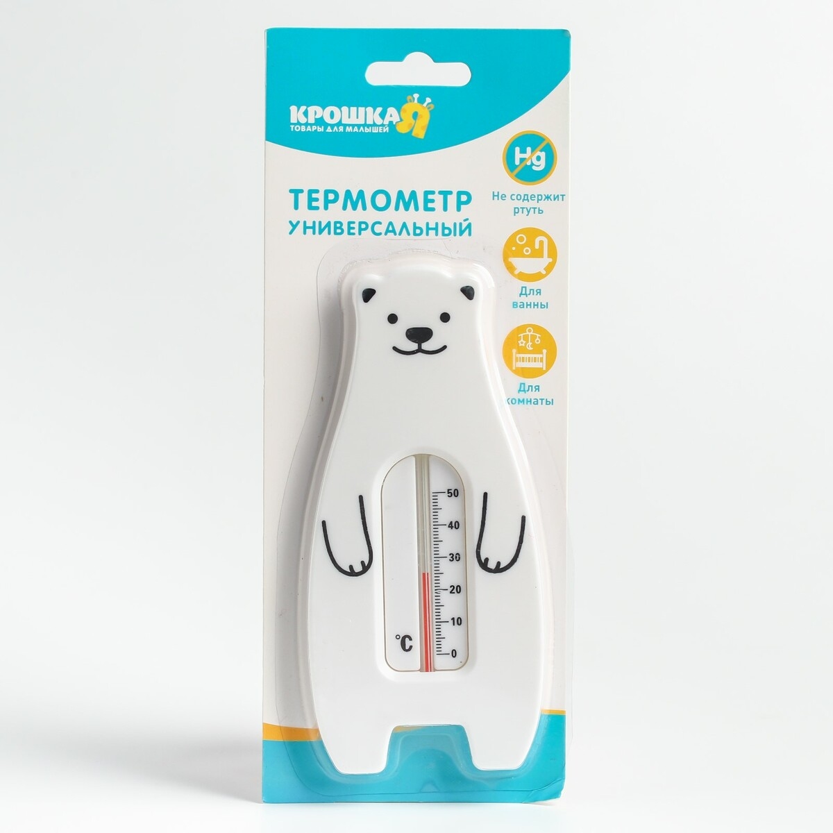 Термометр "Мишка" (белый)