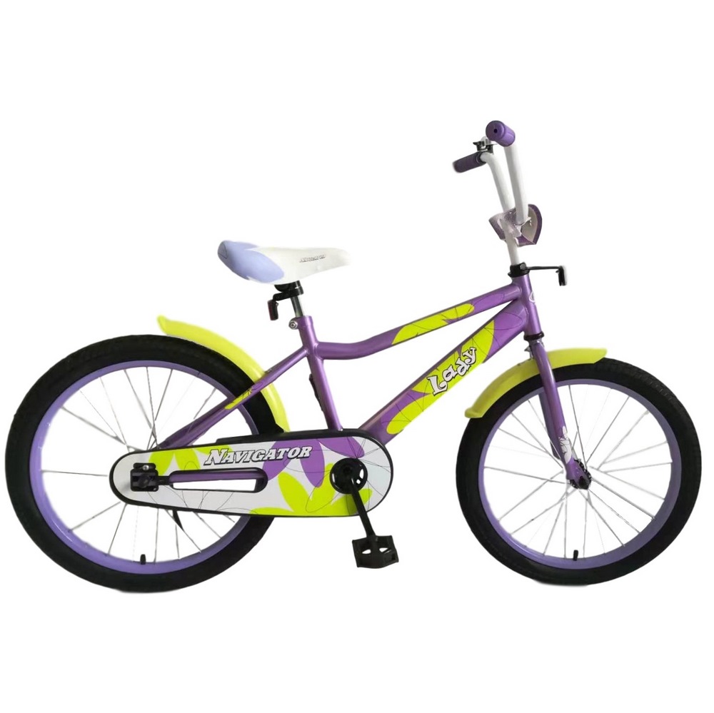 Велосипед 20" Navigator Lady (фиолетовый с желтым)