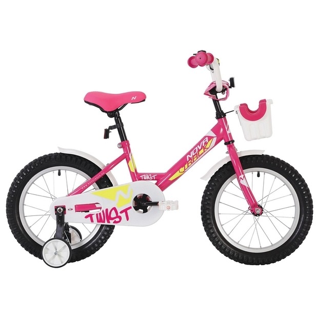 Велосипед 20" Novatrack Twist (розовый, корзина)