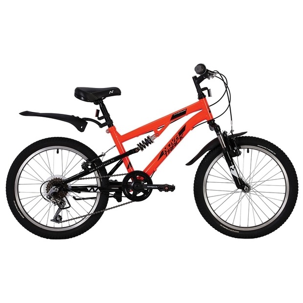 Велосипед 20" Novatrack Titanium (оранжевый, 6 скоростей) 139730
