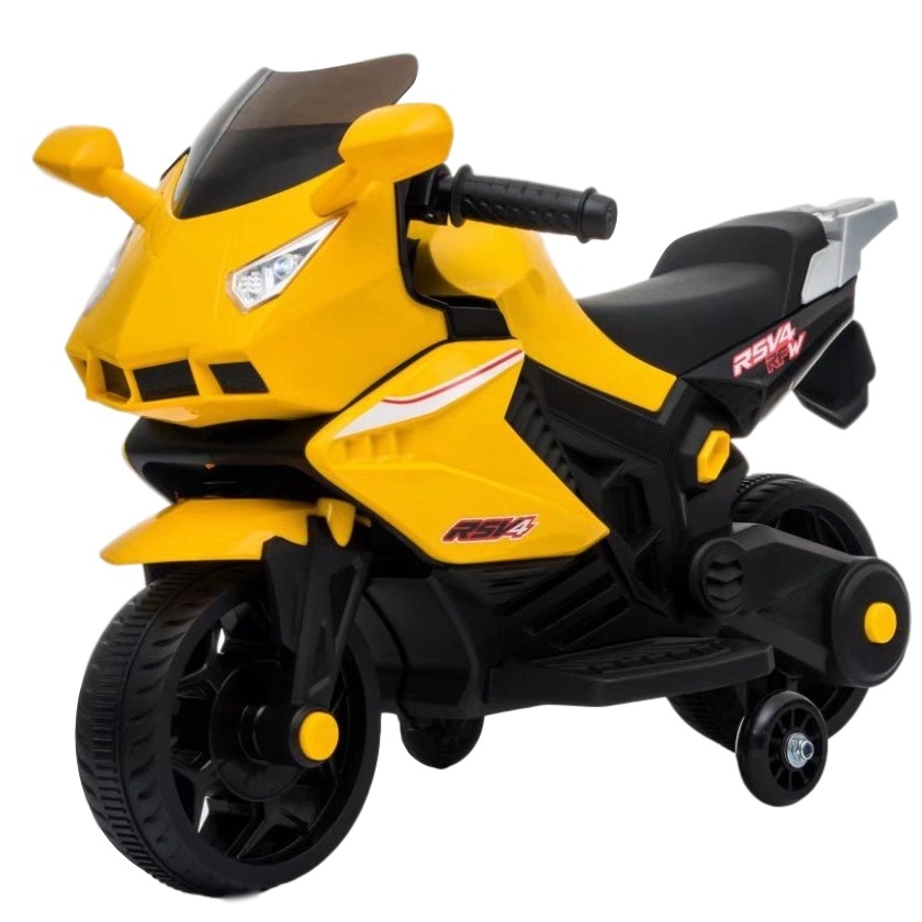 Детский электромотоцикл s602 желтый